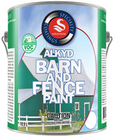 UCP Paints E4800-62-3.78 Barn & Fence Paint, Gloss Sheen, Red, 3.78 L